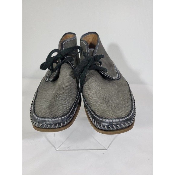 John Varvatos Gray Lace Up Hipster Chukka Ankle Rubber Sole Size 9.5 Ankle Boots main image 4